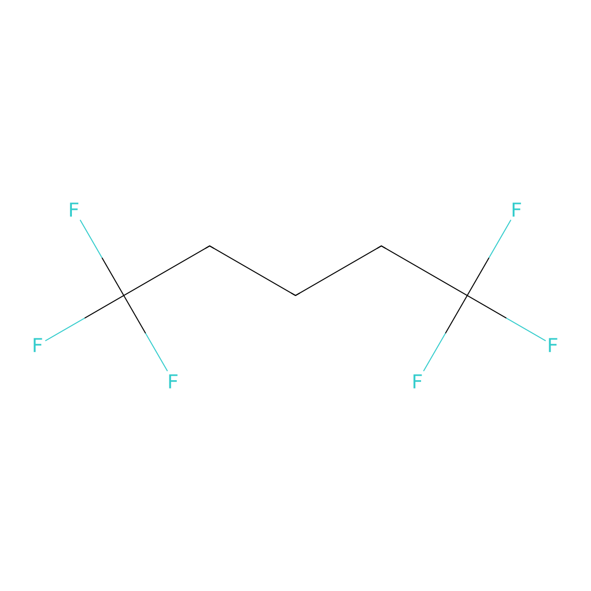 1,1,1,5,5,5-Hexafluoropentane molecular structure, CAS 66711-82-8