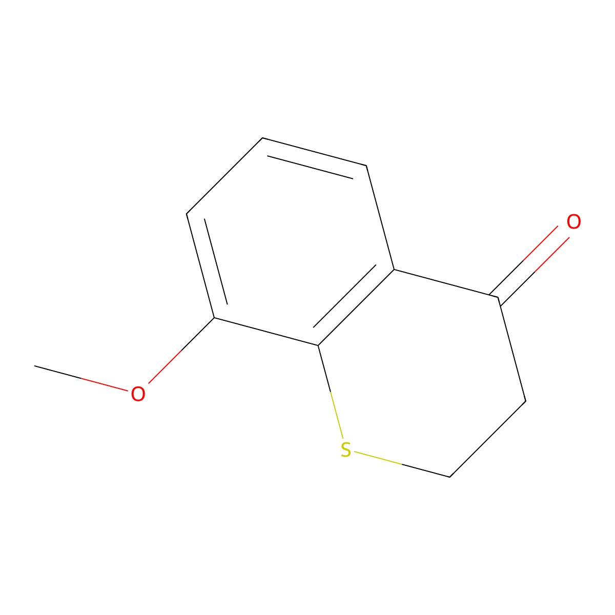 2,3-Dihydro-8-methoxy-4H-1-benzothiopyran-4-one molecular structure, CAS 66715-59-1