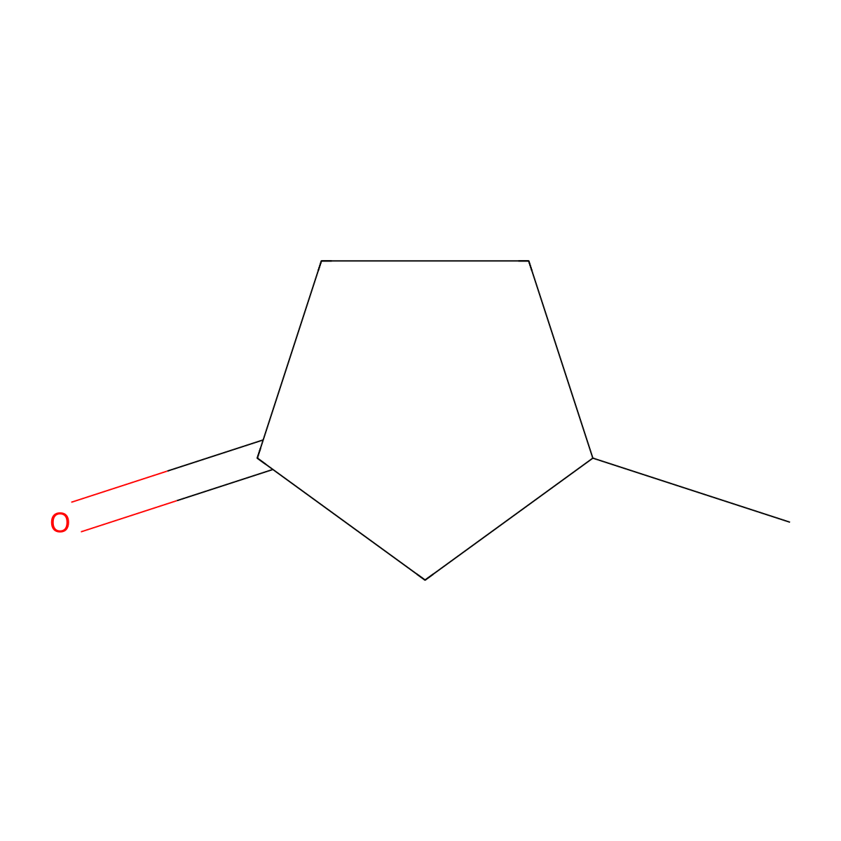 3-Methylcyclopentanone, (-)- molecular structure, CAS 6672-24-8