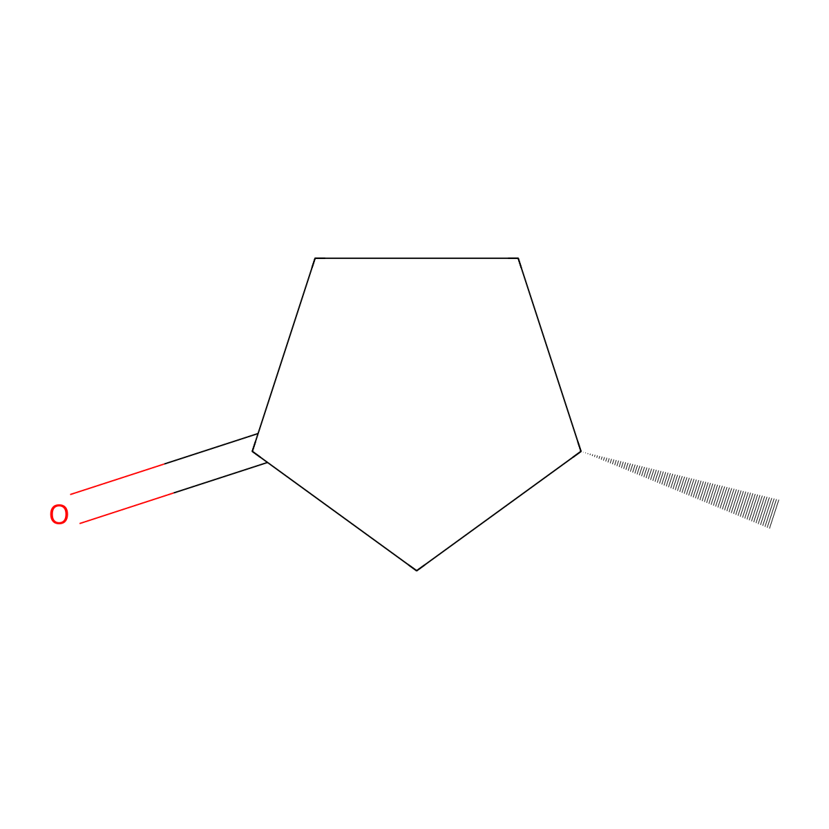 3-Methylcyclopentanone, (-)- molecular structure, CAS 6672-24-8