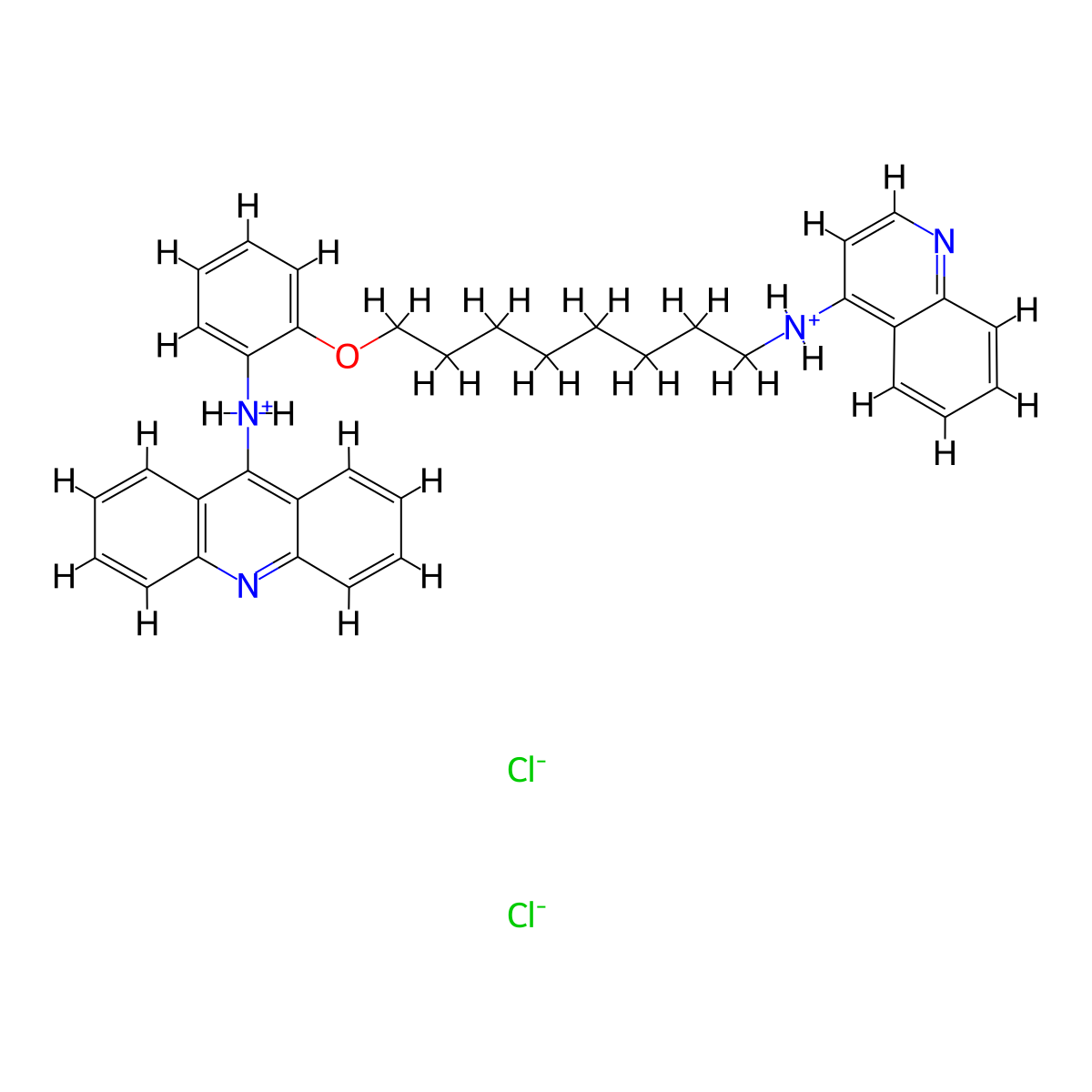 9-(o-(8-(4-Quinolinylamino)octyloxy)anilino)acridine dihydrochloride molecular structure, CAS 66725-03-9
