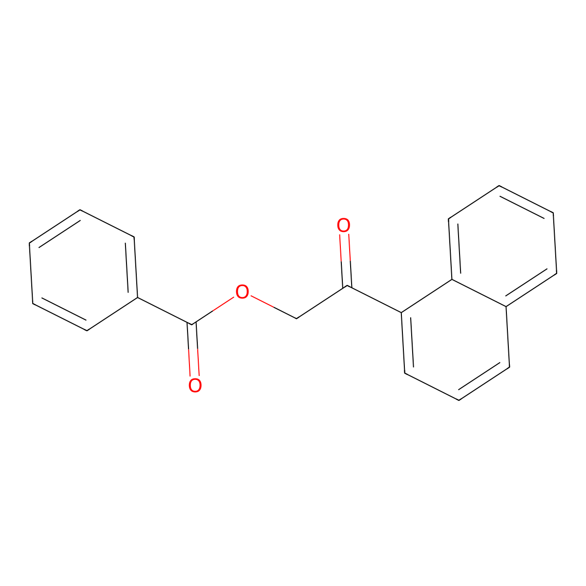 2-(Benzoyloxy)-1-(1-naphthalenyl)ethanone molecular structure, CAS 66728-57-2
