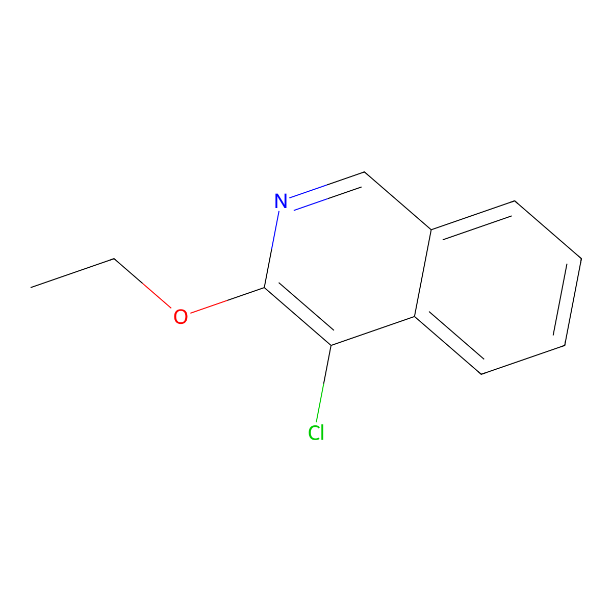 4-Chloro-3-ethoxyisoquinoline molecular structure, CAS 66729-01-9