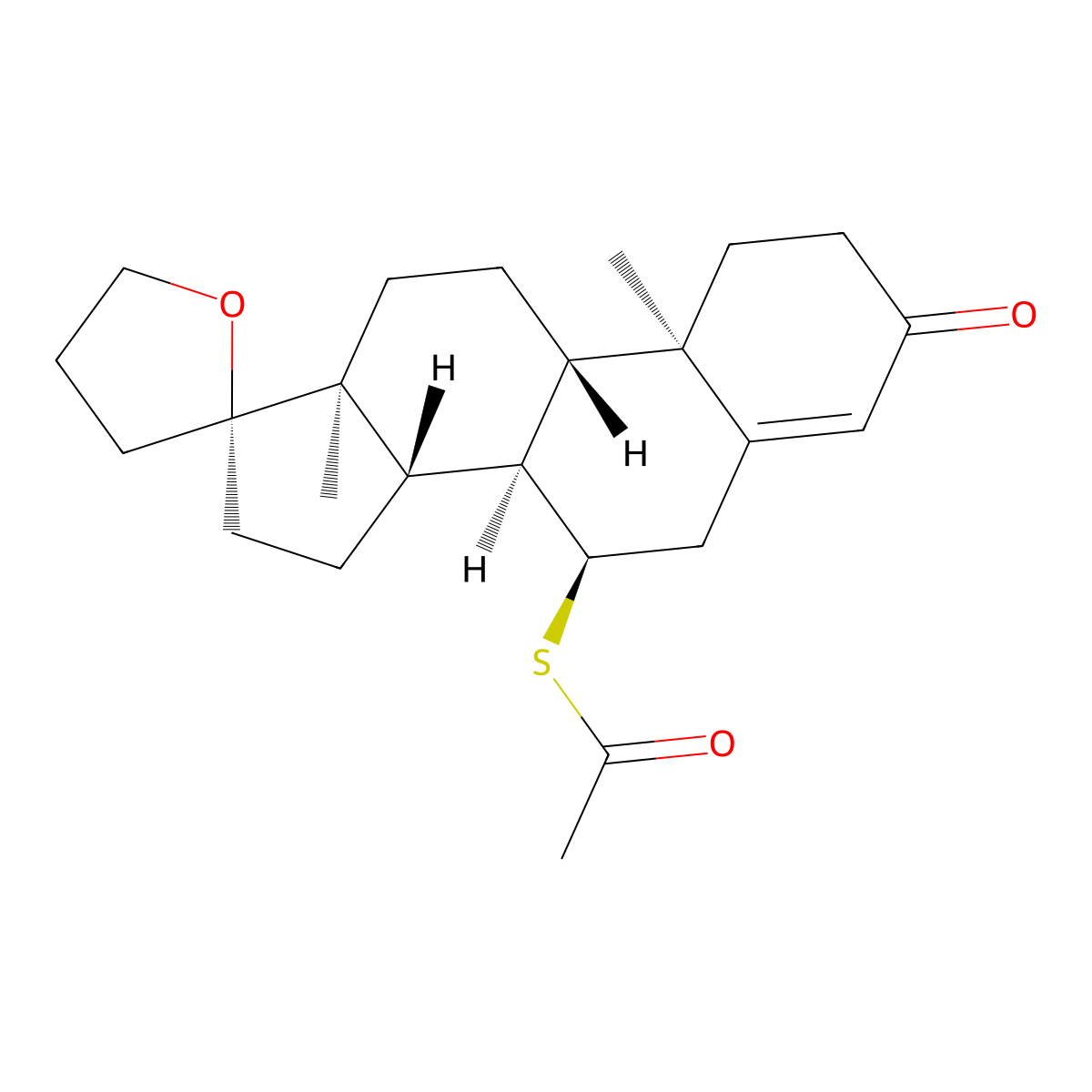Spiroxasone molecular structure, CAS 6673-97-8