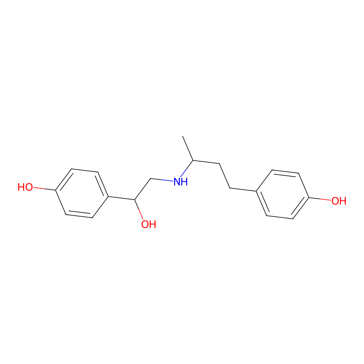 Butopamine molecular structure, CAS 66734-12-1