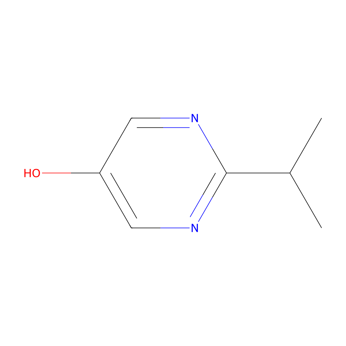 2-Isopropylpyrimidin-5-ol molecular structure, CAS 66739-84-2
