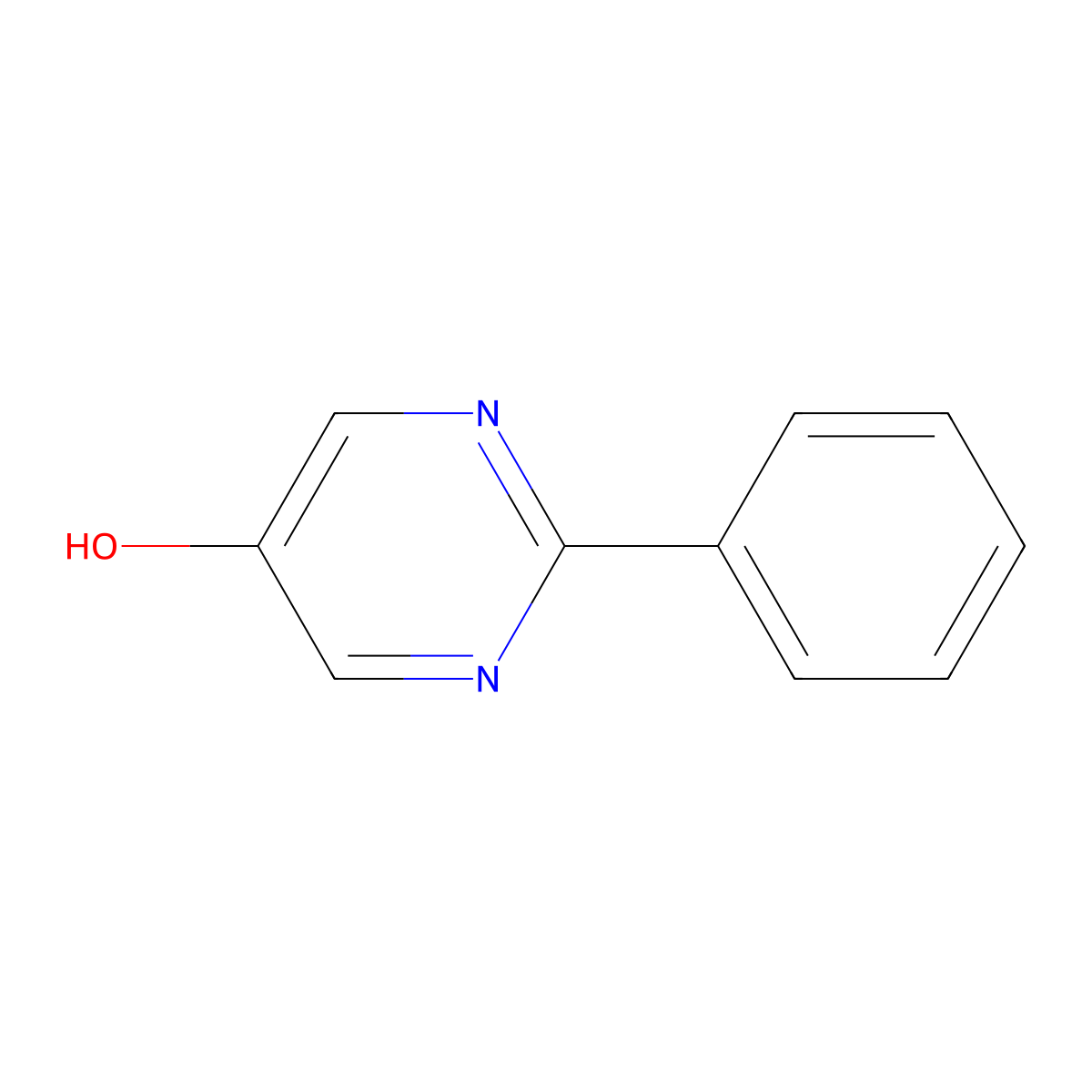 2-Phenylpyrimidin-5-ol molecular structure, CAS 66739-85-3