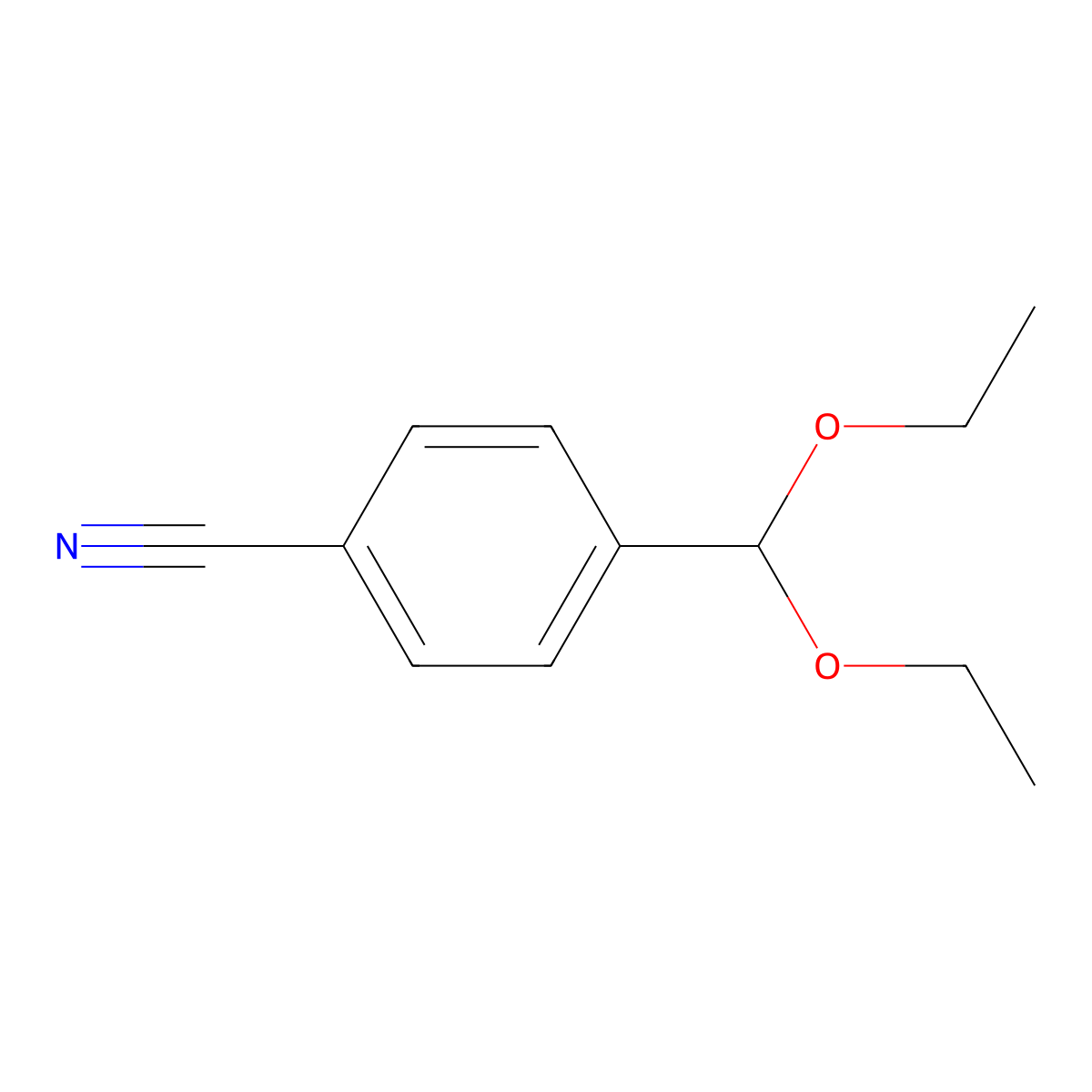 4-(Diethoxymethyl)benzonitrile molecular structure, CAS 66739-88-6