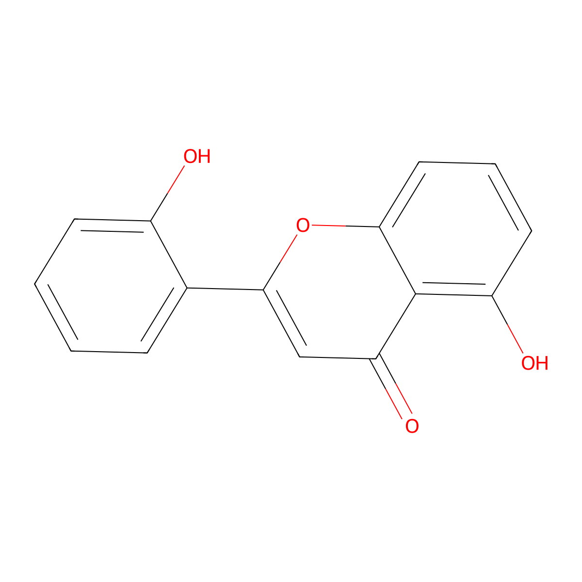 5,2'-Dihydroxyflavone molecular structure, CAS 6674-39-1