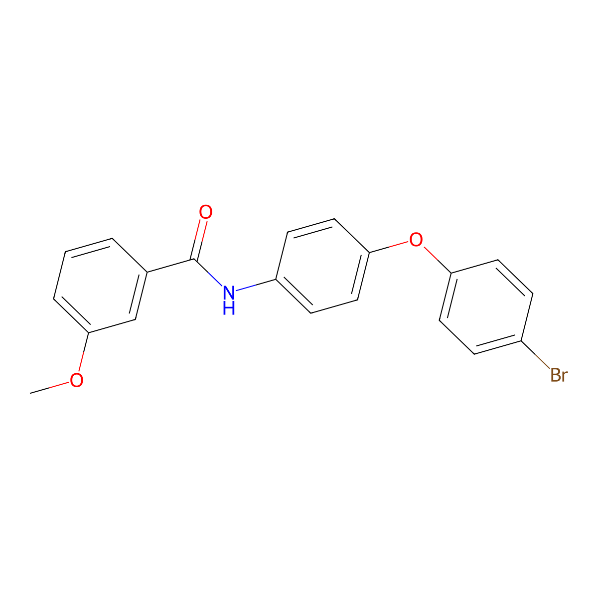 N-[4-(4-bromophenoxy)phenyl]-3-methoxybenzamide molecular structure, CAS 667408-50-6