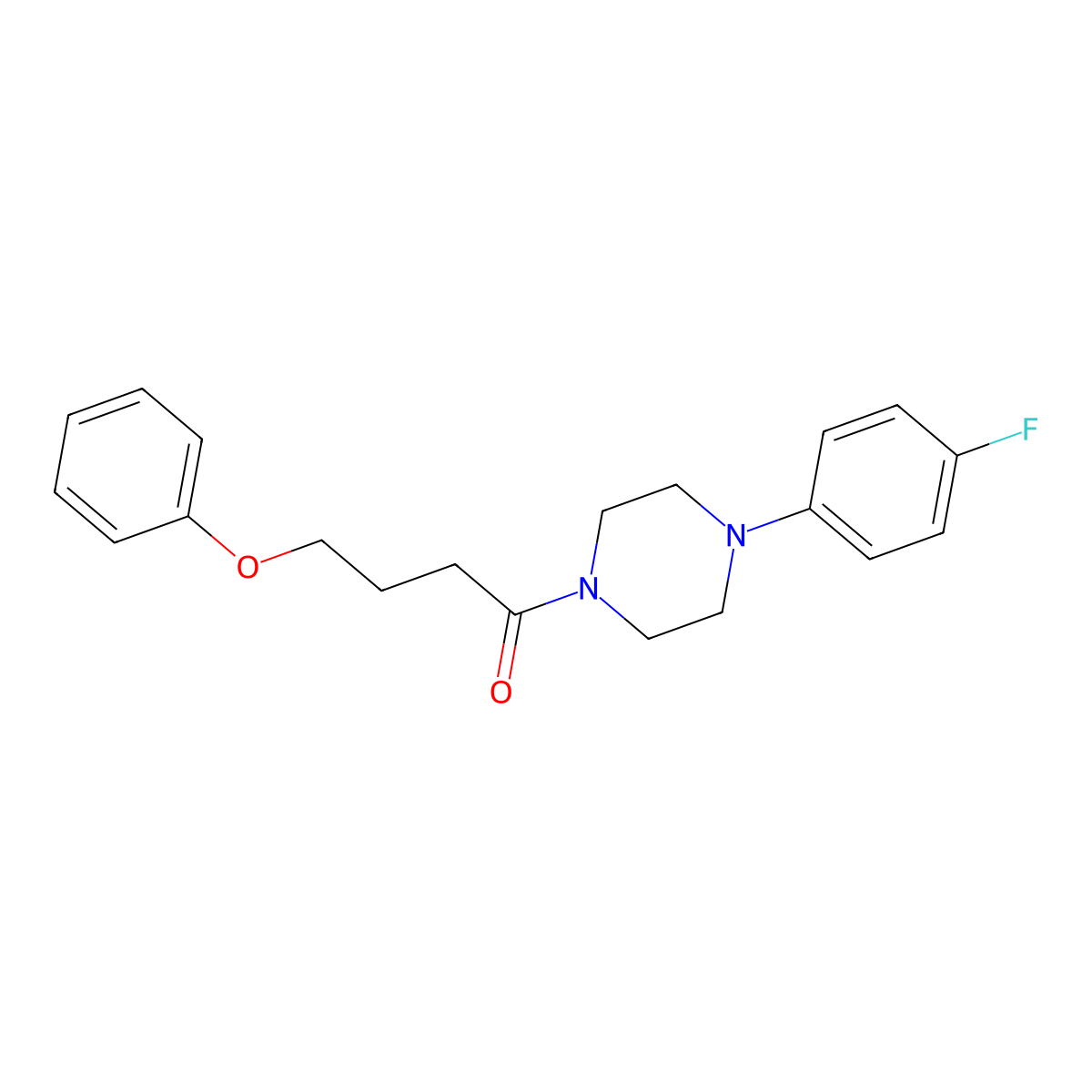 1-[4-(4-Fluorophenyl)piperazin-1-yl]-4-phenoxybutan-1-one molecular structure, CAS 667409-11-2