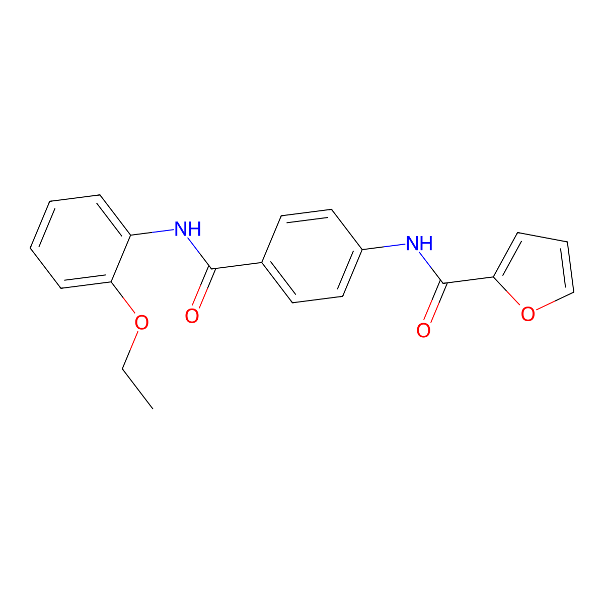 N-[4-[(2-ethoxyphenyl)carbamoyl]phenyl]furan-2-carboxamide molecular structure, CAS 667411-08-7