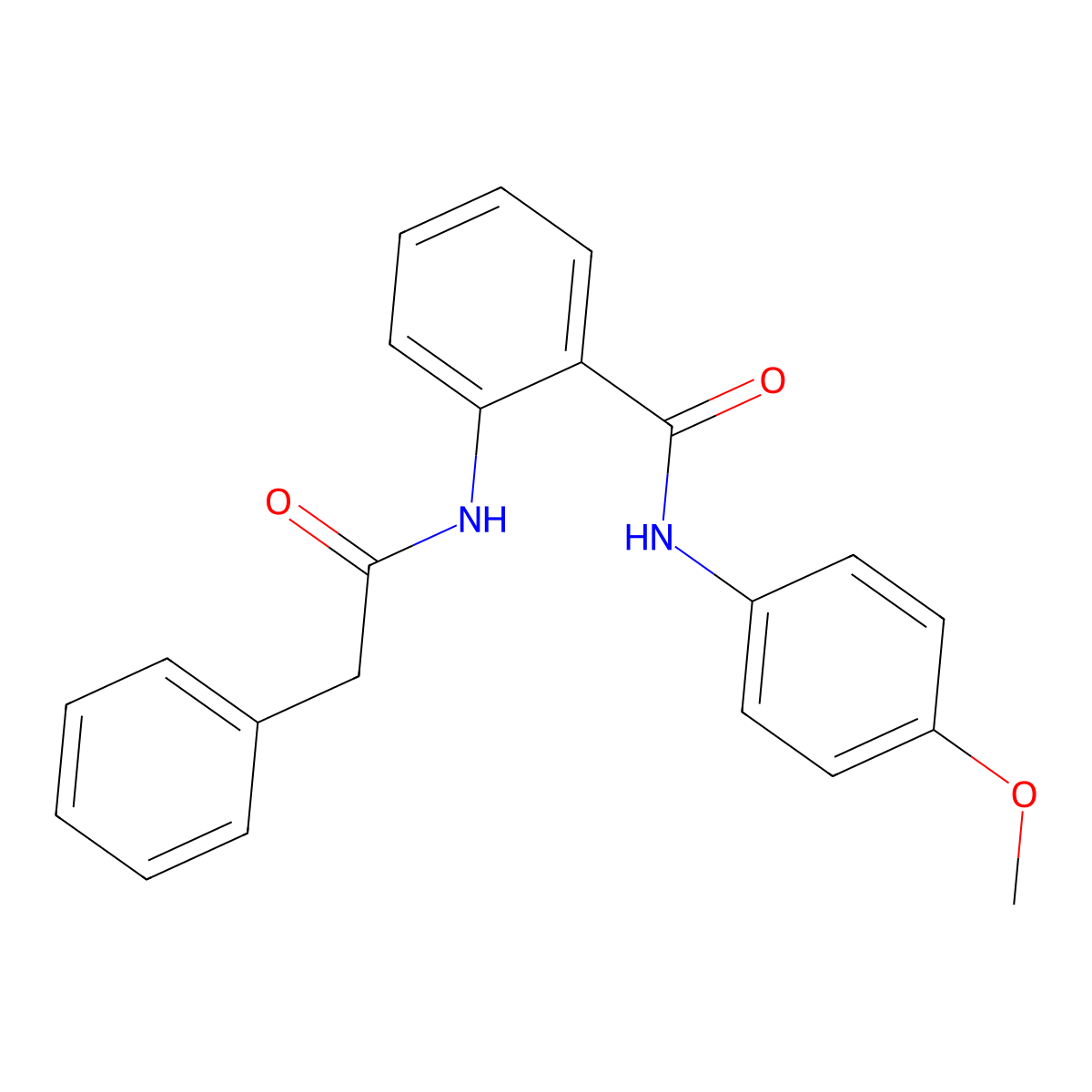 N-(4-methoxyphenyl)-2-[(2-phenylacetyl)amino]benzamide molecular structure, CAS 667411-12-3