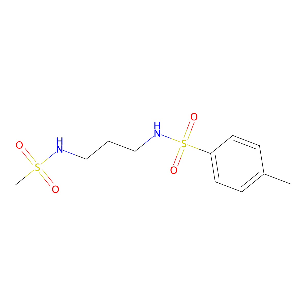 N-[3-(methanesulfonamido)propyl]-4-methylbenzenesulfonamide molecular structure, CAS 667411-22-5