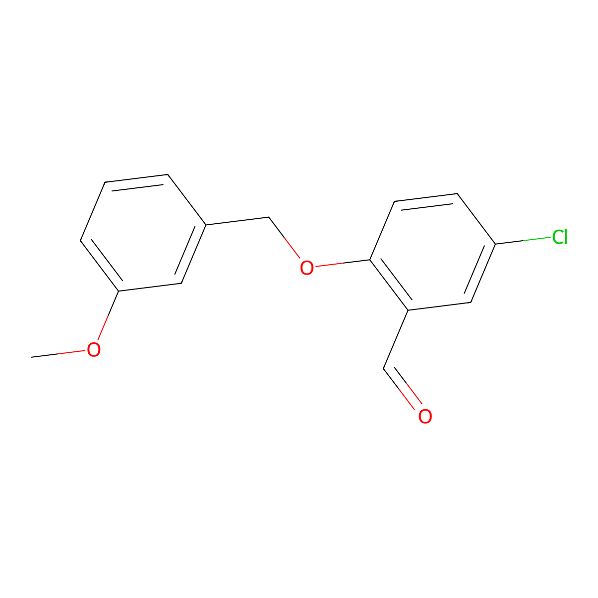5-Chloro-2-[(3-methoxybenzyl)oxy]benzaldehyde molecular structure, CAS 667412-71-7