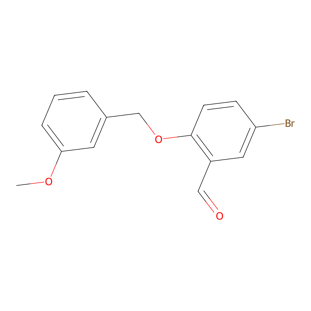 5-Bromo-2-[(3-methoxybenzyl)oxy]benzaldehyde molecular structure, CAS 667412-88-6