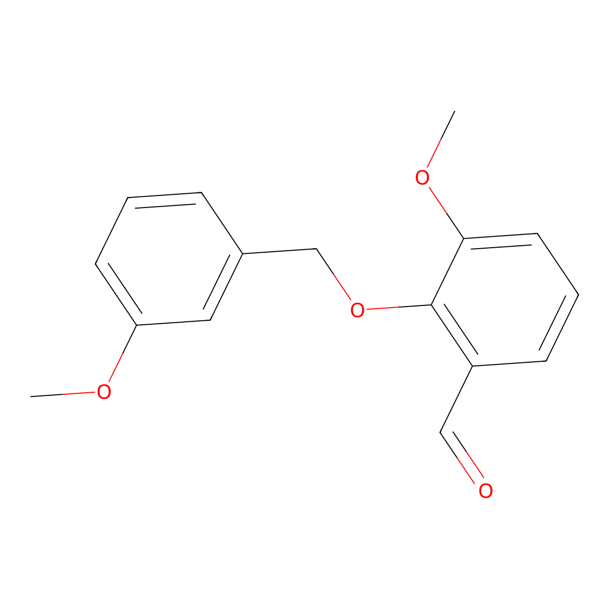 3-Methoxy-2-[(3-methoxybenzyl)oxy]benzaldehyde molecular structure, CAS 667412-89-7