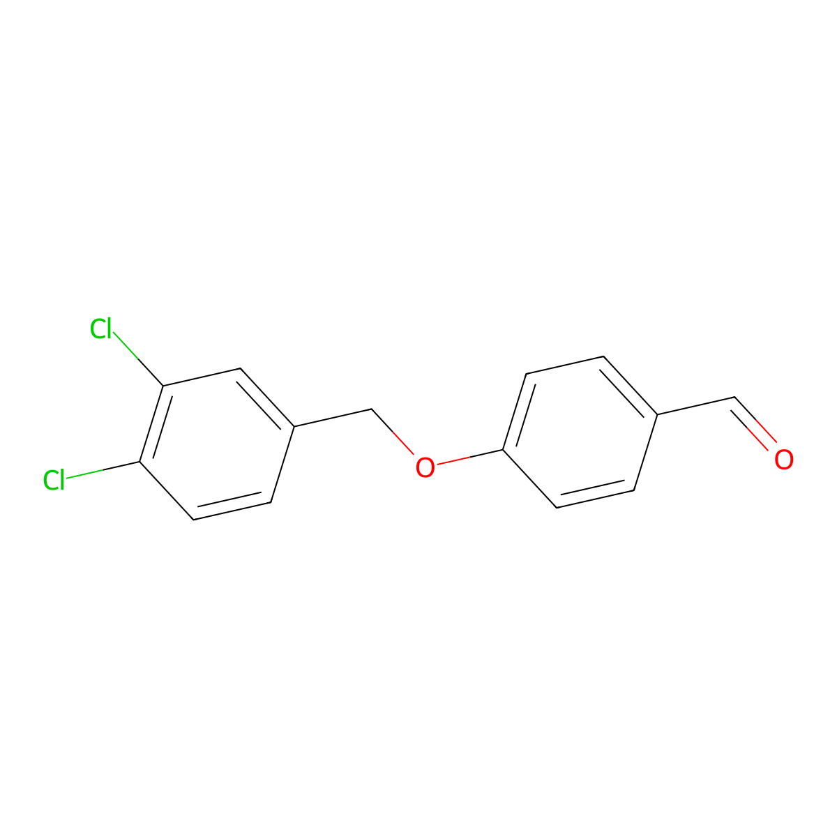 4-[(3,4-Dichlorobenzyl)oxy]benzaldehyde molecular structure, CAS 66742-56-1