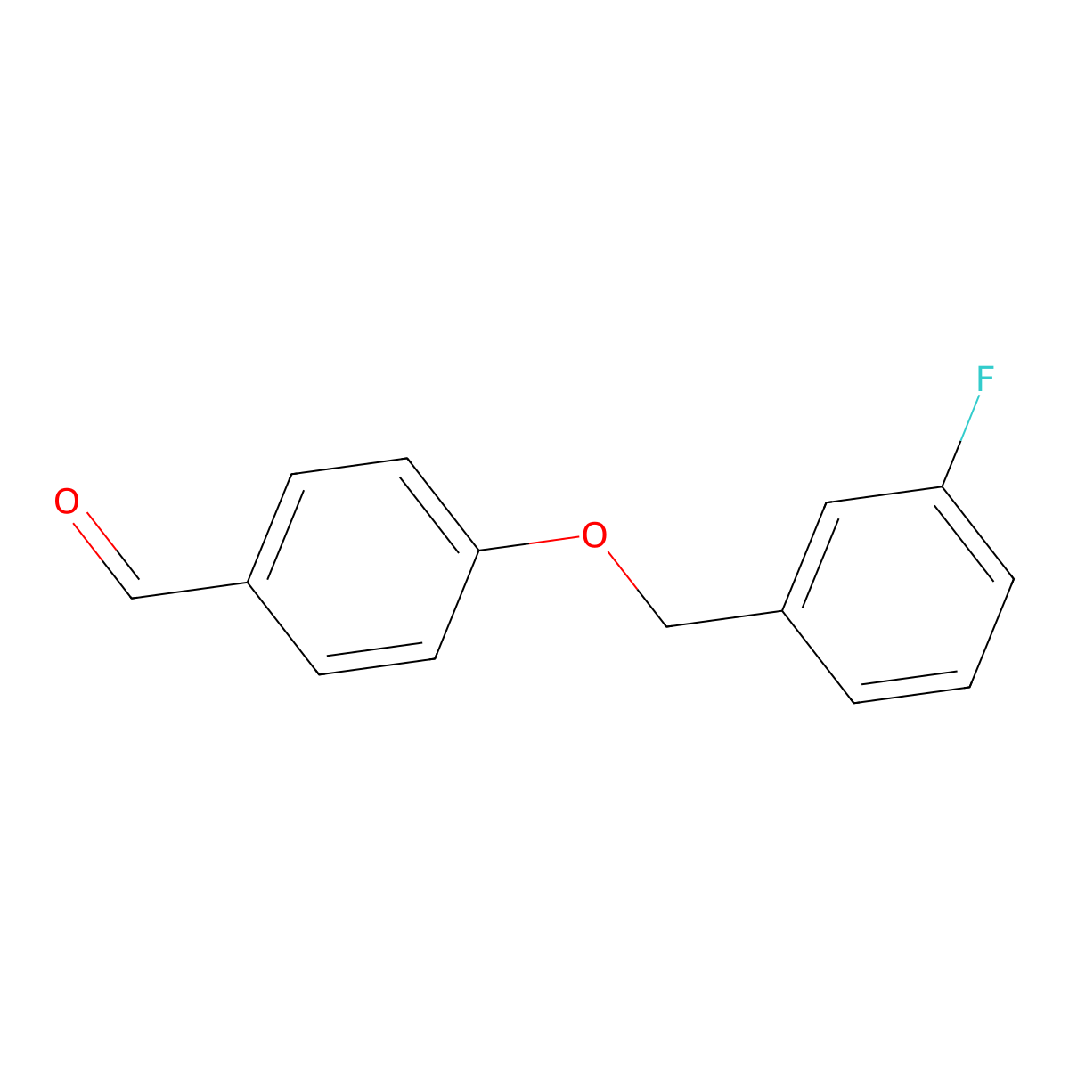 4-[(3-Fluorophenyl)methoxy]benzaldehyde molecular structure, CAS 66742-57-2