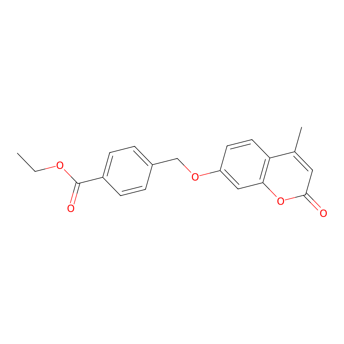 ethyl 4-{[(4-methyl-2-oxo-2H-chromen-7-yl)oxy]methyl}benzoate molecular structure, CAS 667432-54-4