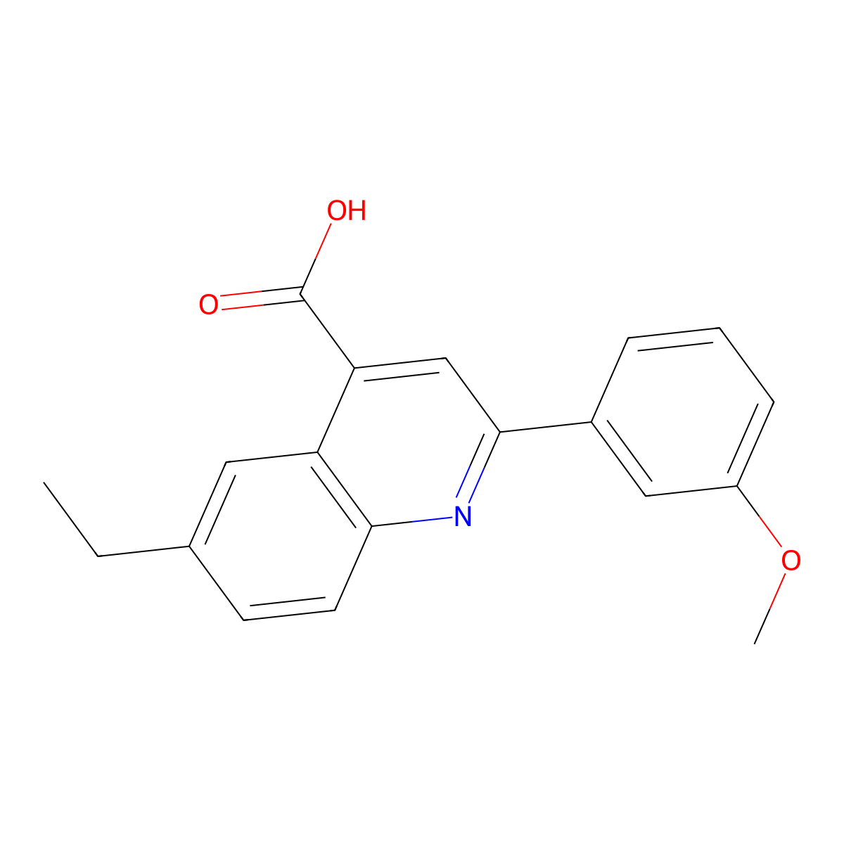 6-Ethyl-2-(3-methoxyphenyl)quinoline-4-carboxylic acid molecular structure, CAS 667435-76-9