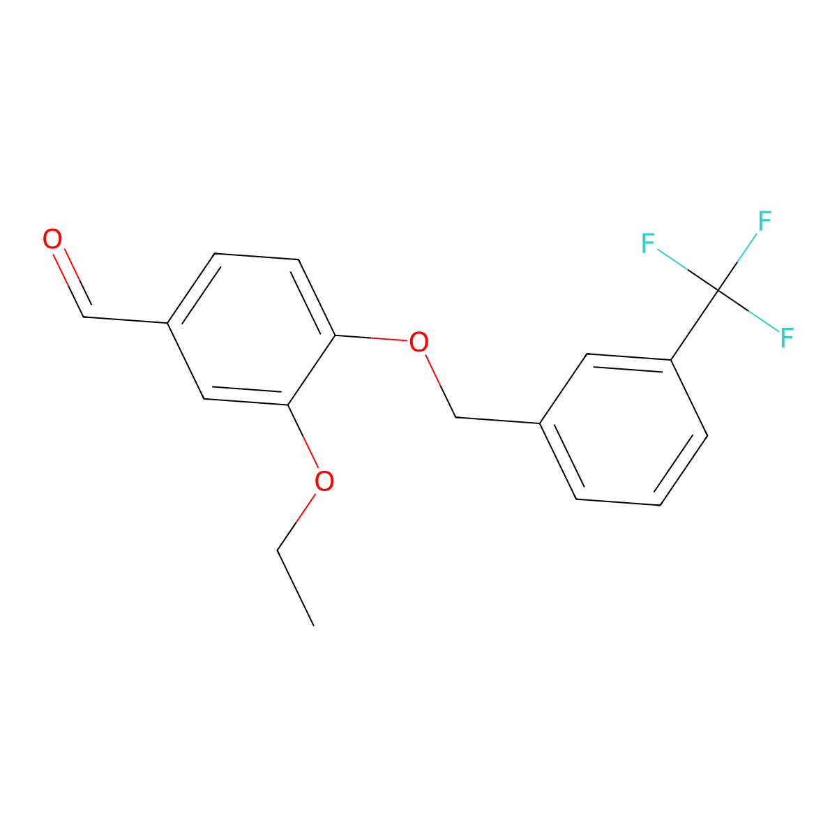 3-Ethoxy-4-{[3-(trifluoromethyl)benzyl]oxy}benzaldehyde molecular structure, CAS 667437-26-5