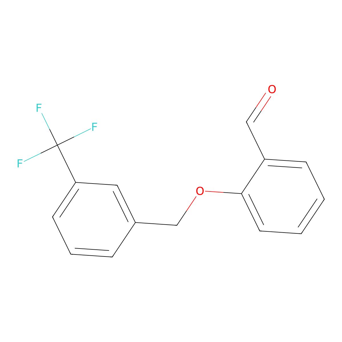 2-{[3-(Trifluoromethyl)benzyl]oxy}benzaldehyde molecular structure, CAS 667437-45-8