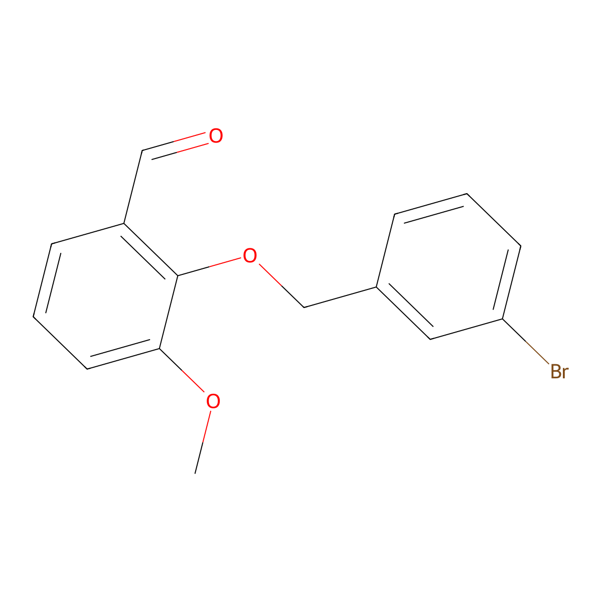 2-[(3-Bromobenzyl)oxy]-3-methoxybenzaldehyde molecular structure, CAS 667437-48-1