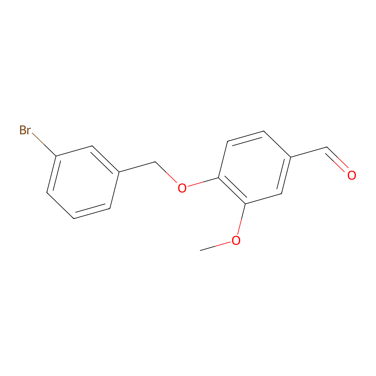 4-[(3-Bromobenzyl)oxy]-3-methoxybenzaldehyde molecular structure, CAS 667437-49-2