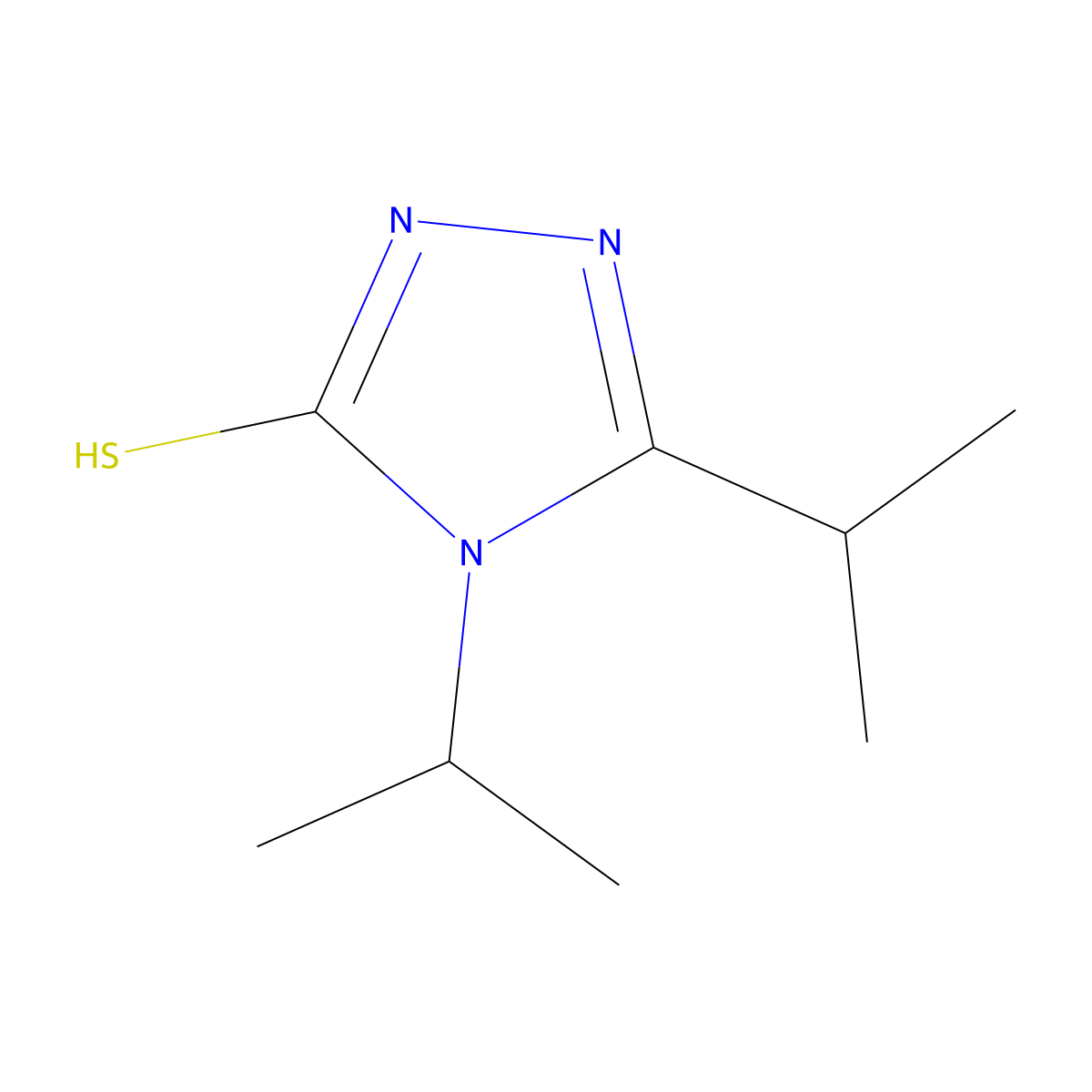 4,5-diisopropyl-4H-1,2,4-triazole-3-thiol molecular structure, CAS 667437-59-4