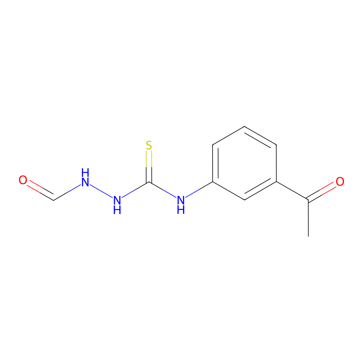 N-(3-acetylphenyl)-2-formylhydrazinecarbothioamide molecular structure, CAS 667437-77-6