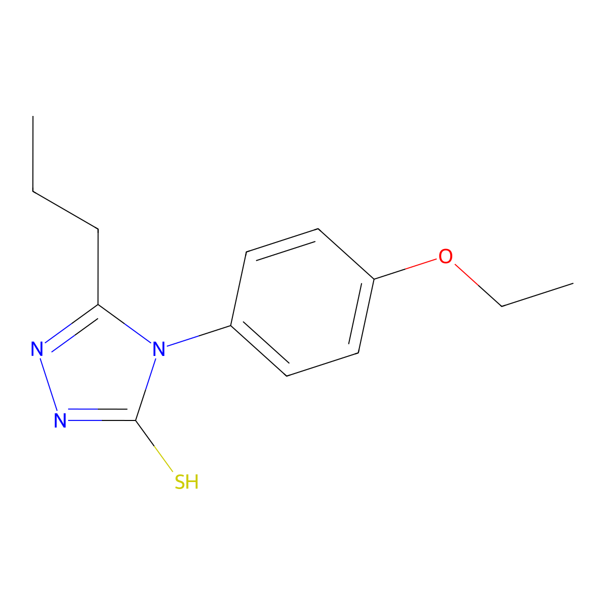 4-(4-ethoxyphenyl)-5-propyl-4H-1,2,4-triazole-3-thiol molecular structure, CAS 667445-08-1