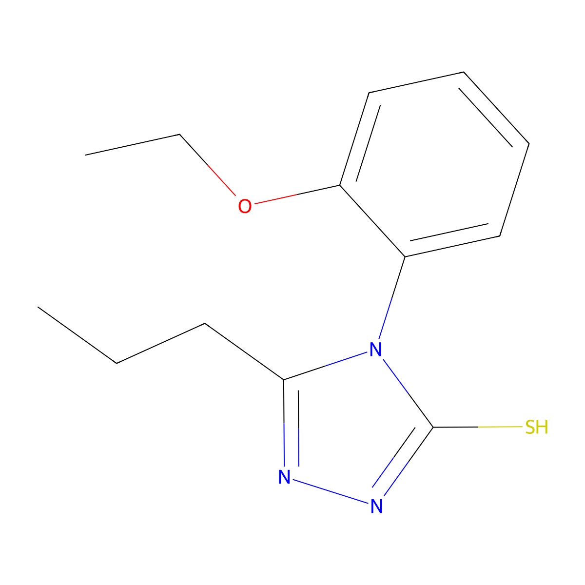 4-(2-ethoxyphenyl)-5-propyl-4H-1,2,4-triazole-3-thiol molecular structure, CAS 667445-38-7