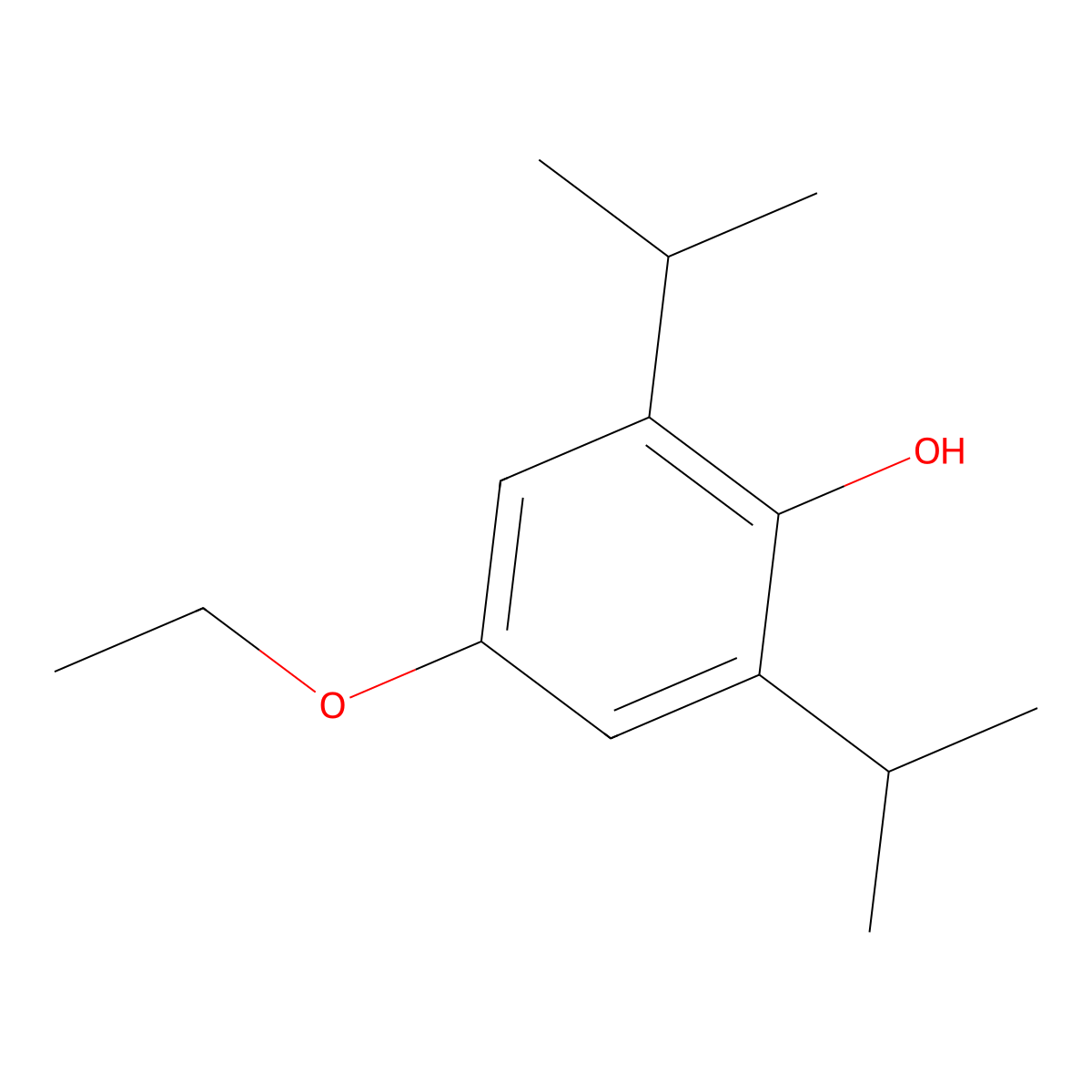 4-Ethoxy-2,6-di(propan-2-yl)phenol molecular structure, CAS 66747-15-7