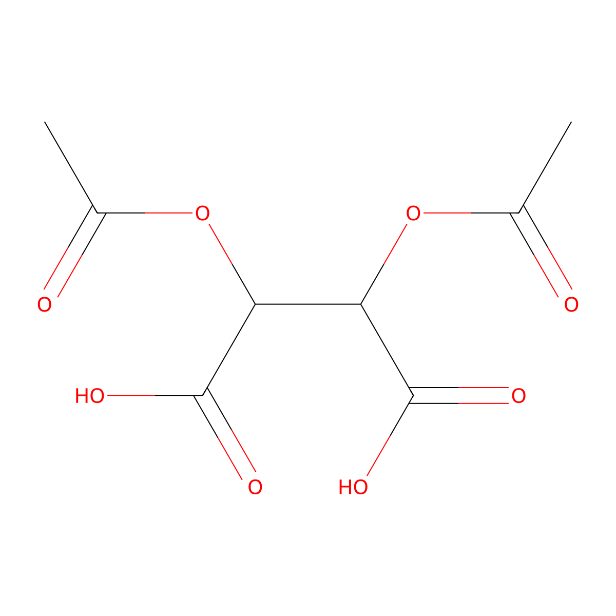 (+)-Diacetyl-D-tartaric Acid molecular structure, CAS 66749-60-8