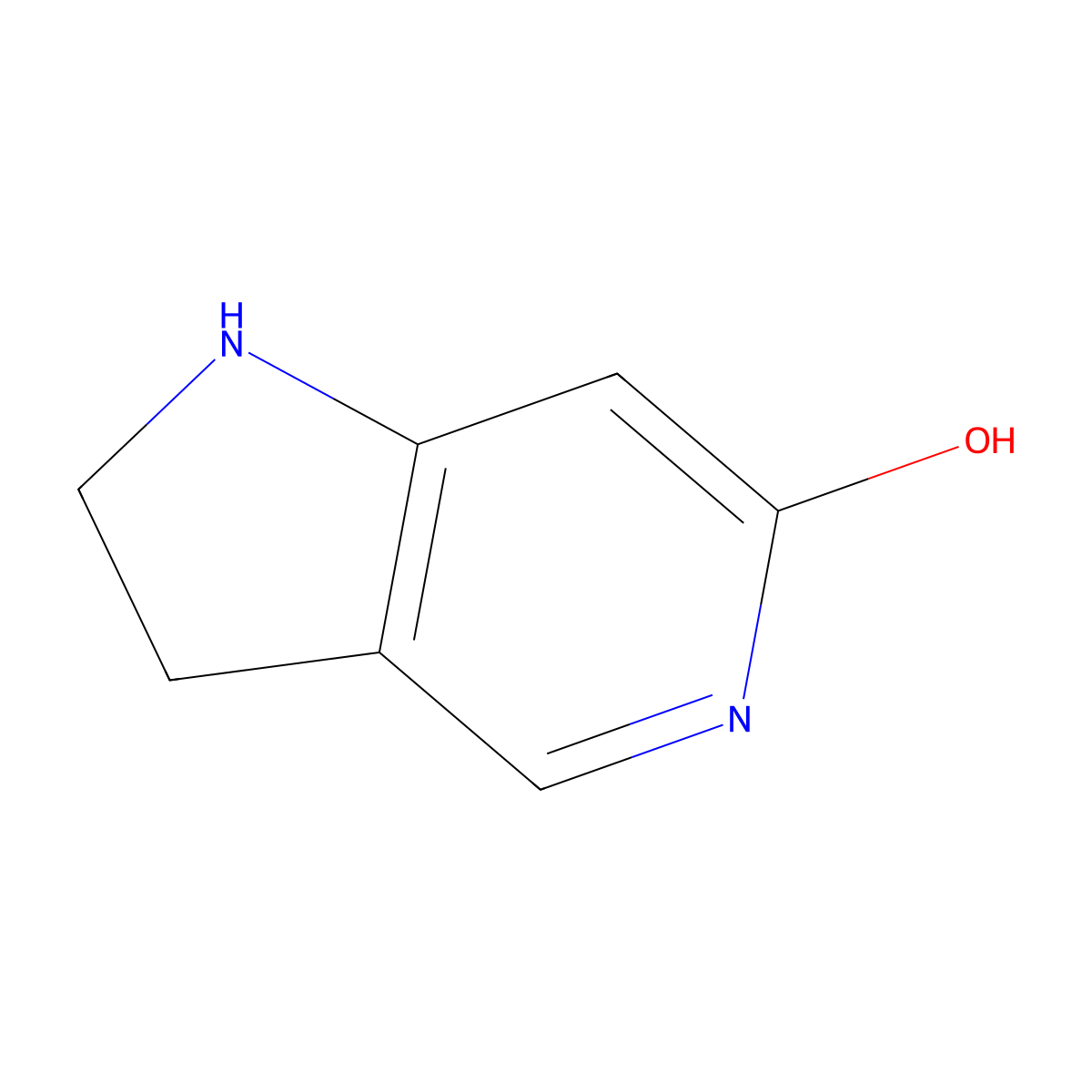 1,2,3,5-Tetrahydro-6H-pyrrolo(3,2-c)pyridin-6-one molecular structure, CAS 66751-33-5