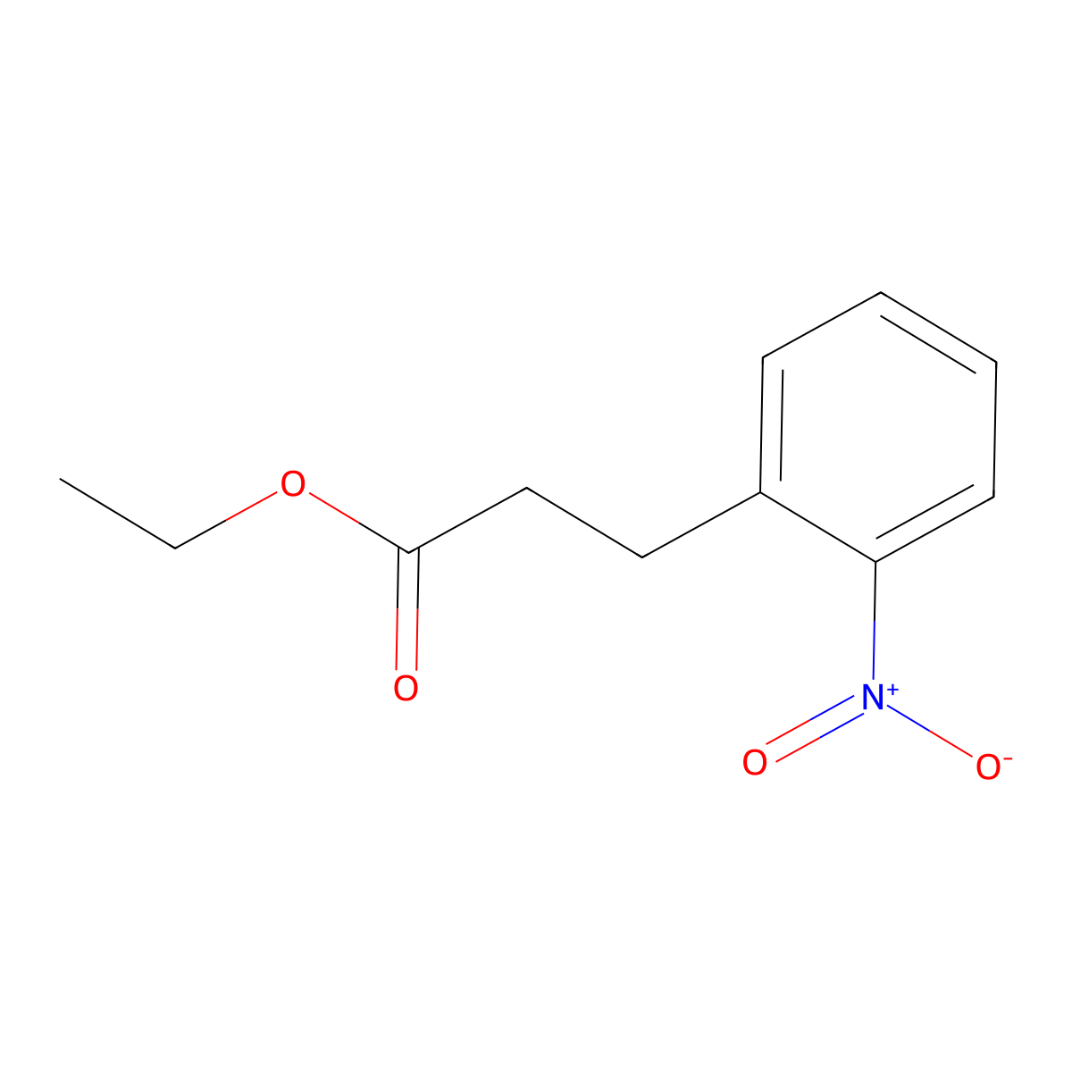 Ethyl 3-(2-Nitrophenyl)propanoate molecular structure, CAS 66757-87-7