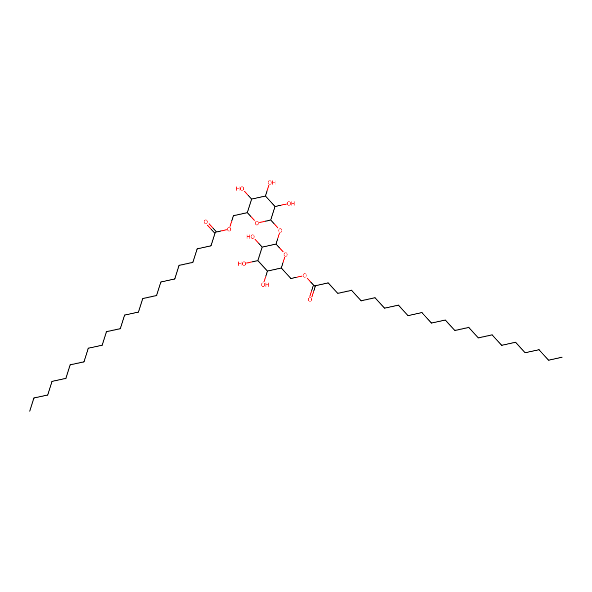 Trehalose 6,6'-dibehenate molecular structure, CAS 66758-35-8