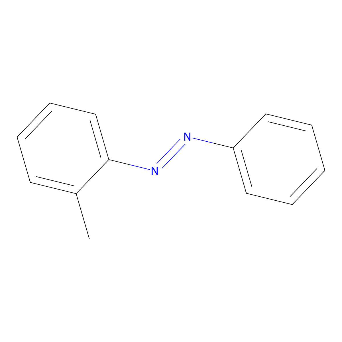 (2-Methylphenyl)phenyldiazene molecular structure, CAS 6676-90-0