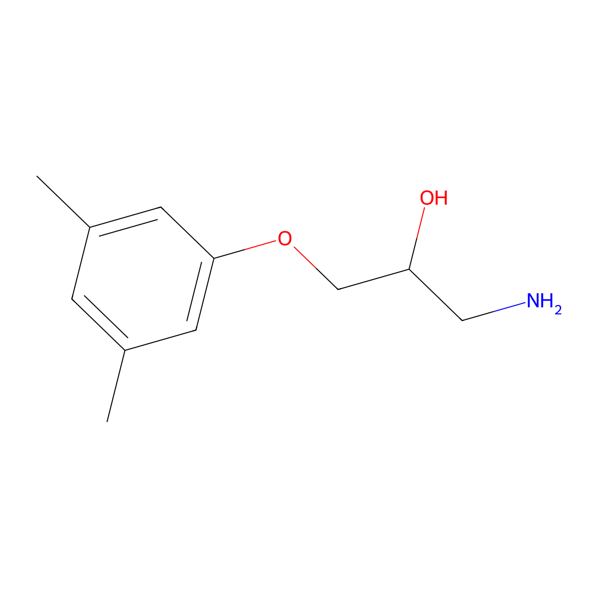 1-Amino-3-(3,5-dimethylphenoxy)propan-2-ol molecular structure, CAS 66766-07-2