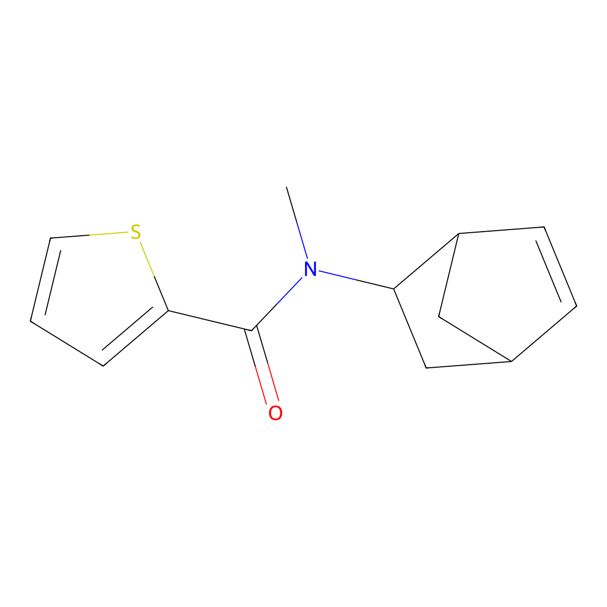 N2-bicyclo[2.2.1]hept-5-en-2-yl-N2-methylthiophene-2-carboxamide molecular structure, CAS 667864-98-4