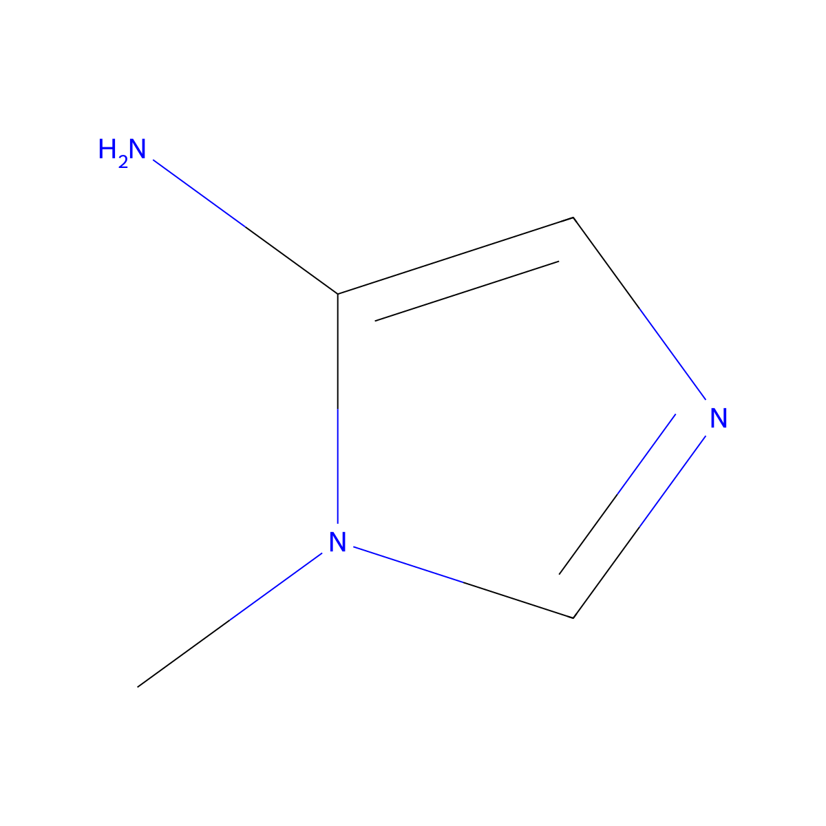 5-Amino-1-methylimidazole molecular structure, CAS 66787-75-5