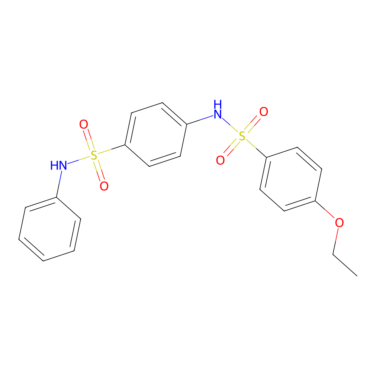 4-[(4-ethoxyphenyl)sulfonylamino]-N-phenylbenzenesulfonamide molecular structure, CAS 667875-65-2
