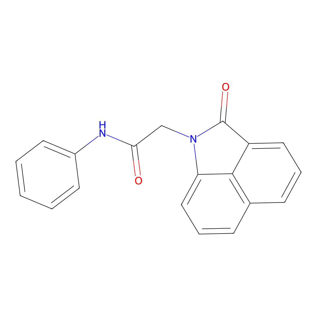 2-(2-oxobenzo[cd]indol-1(2H)-yl)-N-phenylacetamide molecular structure, CAS 667877-93-2
