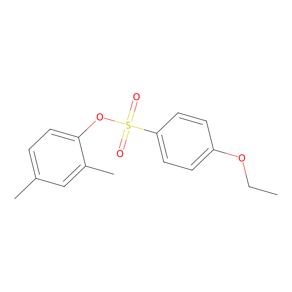 2,4-Dimethylphenyl 4-ethoxybenzenesulfonate molecular structure, CAS 667891-64-7