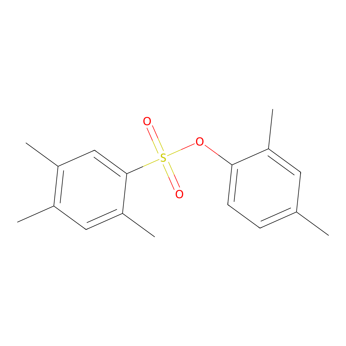 2,4-Dimethylphenyl 2,4,5-trimethylbenzenesulfonate molecular structure, CAS 667891-66-9