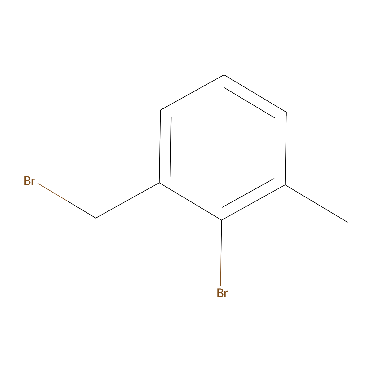 2-Bromo-1-(bromomethyl)-3-methylbenzene molecular structure, CAS 66790-58-7