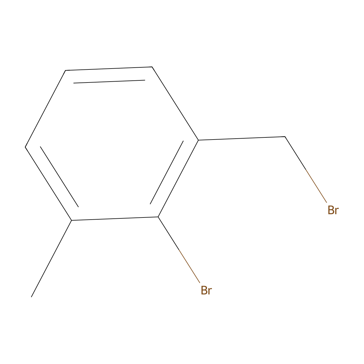 2-Bromo-1-(bromomethyl)-3-methylbenzene molecular structure, CAS 66790-58-7
