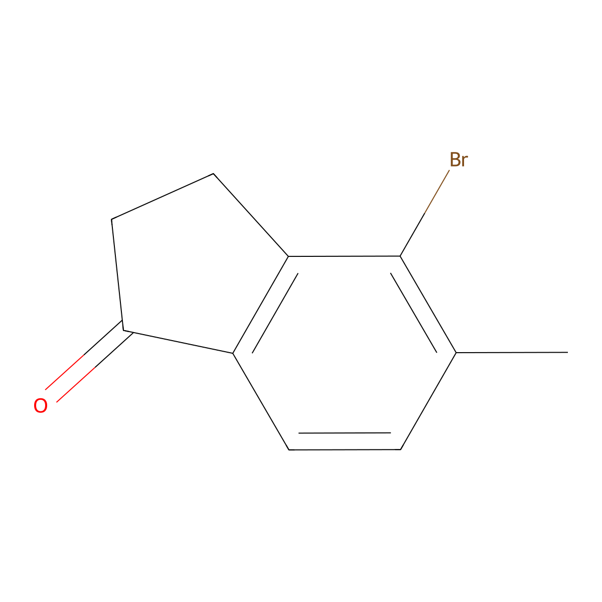 4-bromo-5-methyl-2,3-dihydro-1H-inden-1-one molecular structure, CAS 66790-62-3