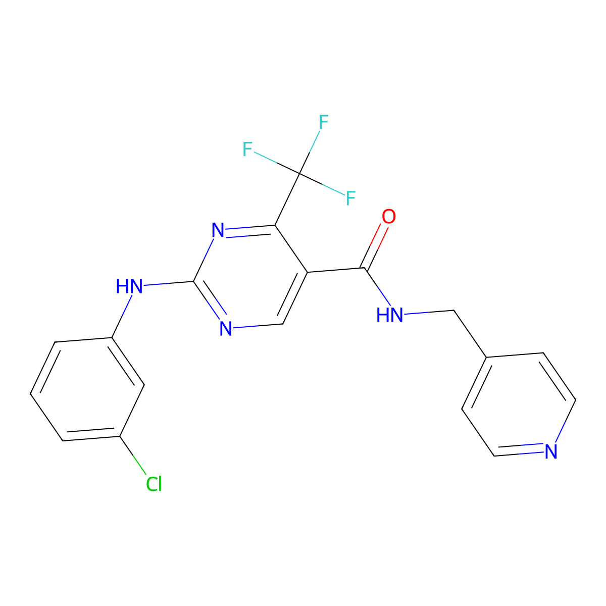 GW-833972A free base molecular structure, CAS 667905-37-5
